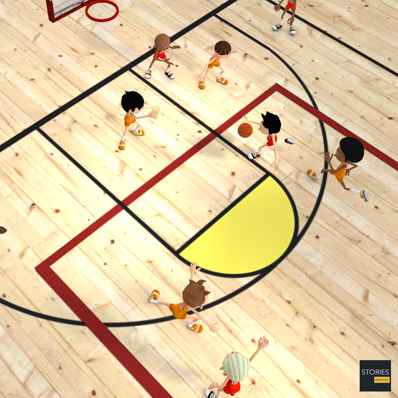 Basketball Shuffle Offense | Stories Preschool