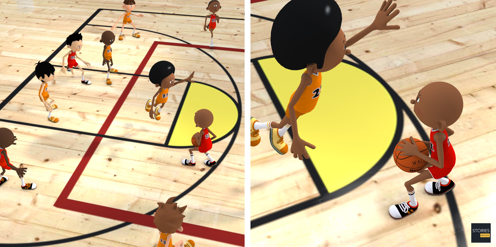Basketball Pump Fake | Stories Preschool