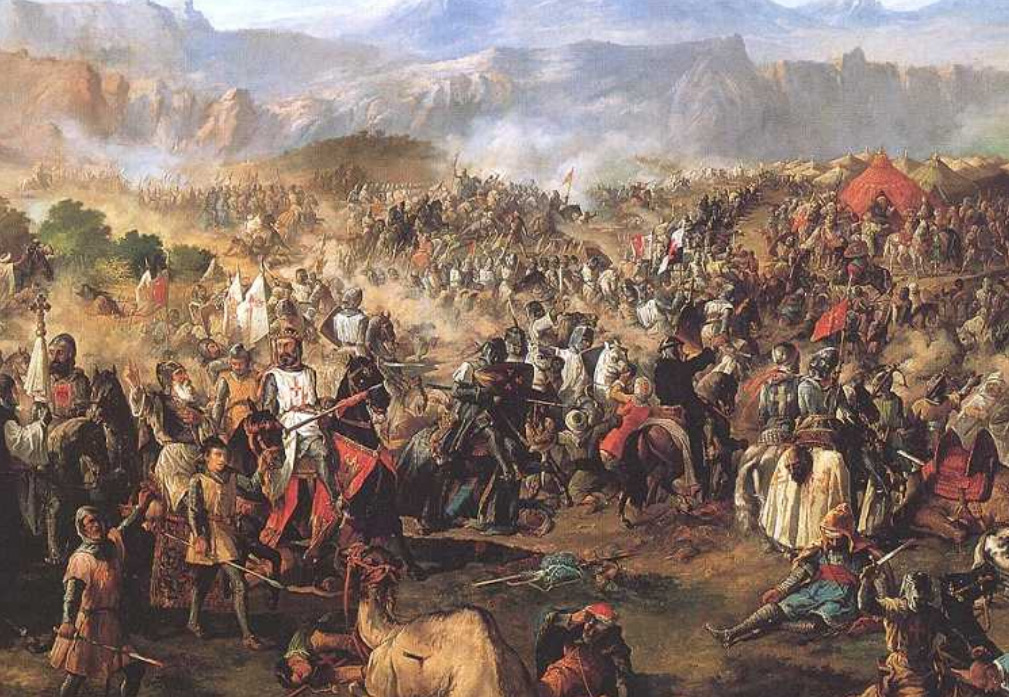 A 19th century portrayal of the battle by Francisco de Paula Van Halen | Battle of Las Navas de Tolosa (1212) | Stories Preschool