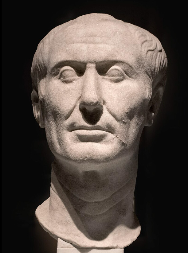 Caesar as portrayed by the Tusculum portrait