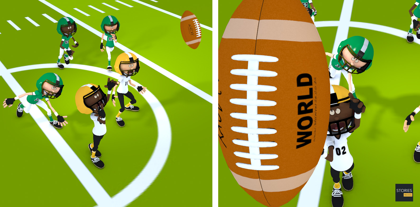 American Football Catching Ball | Stories Preschool