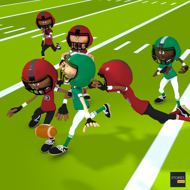 American Football Block in the Back | Stories Preschool