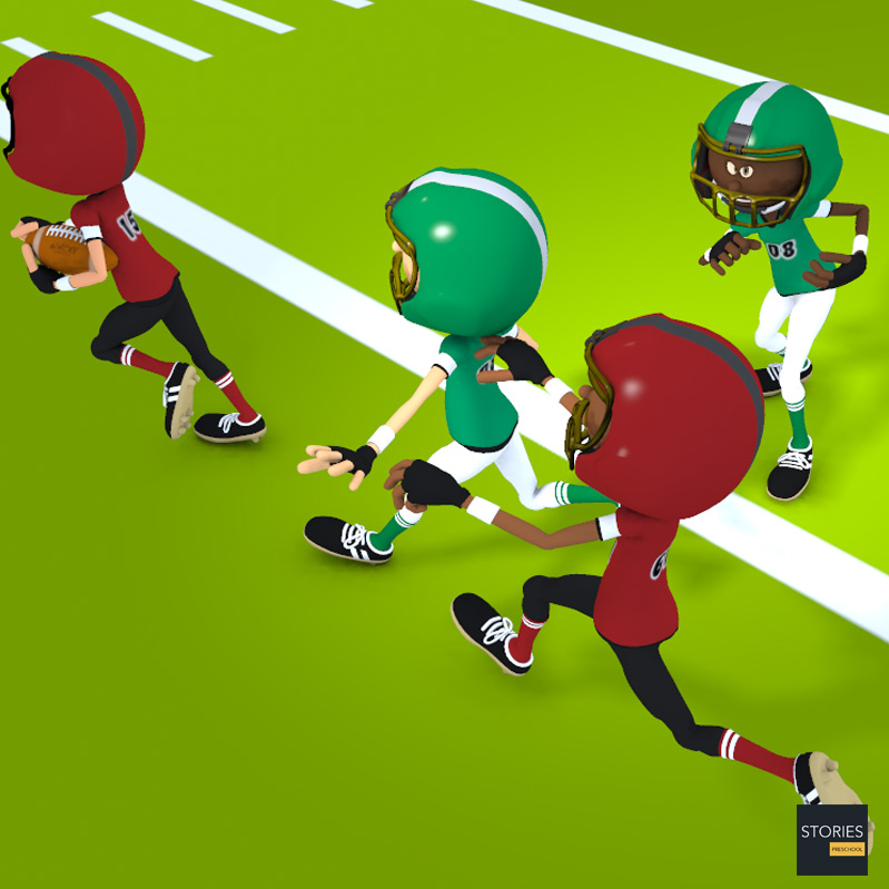 American Football Block in the Back | Stories Preschool