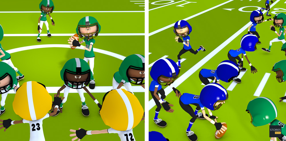 American Football Line of Scrimmage | Stories Preschool