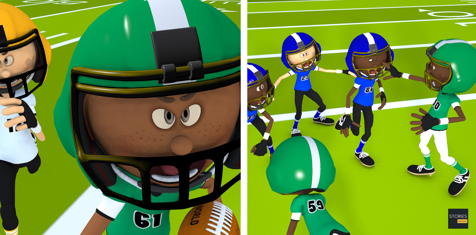 American Football Face Mask Penalty | Stories Preschool