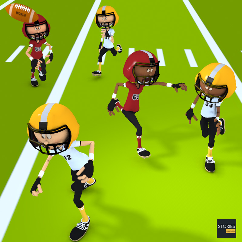 American Football Illegal Touching of a Forward Pass | Stories Preschool
