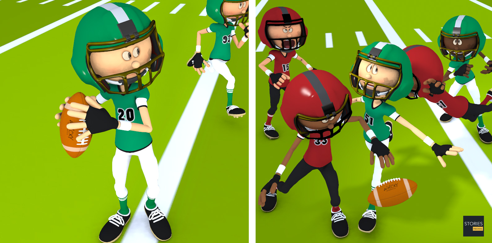 American Football Formations | Stories Preschool