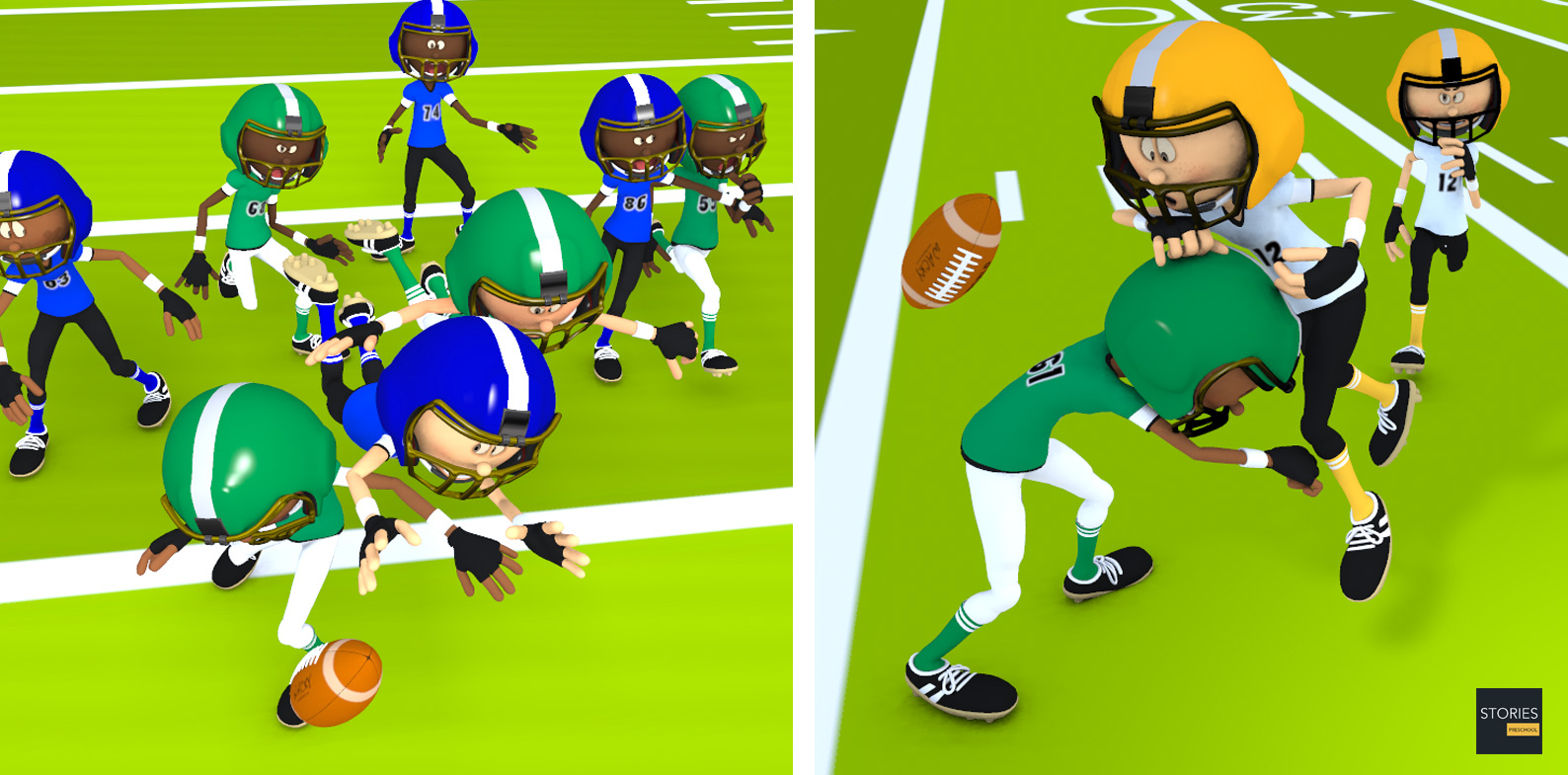American Football Spearing | Stories Preschool