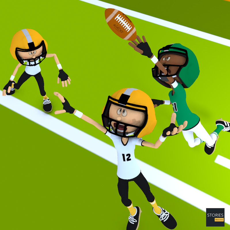 American Football Flying Catch | Stories Preschool