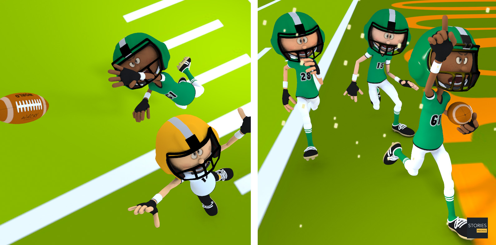 American Football Gameplay | Stories Preschool
