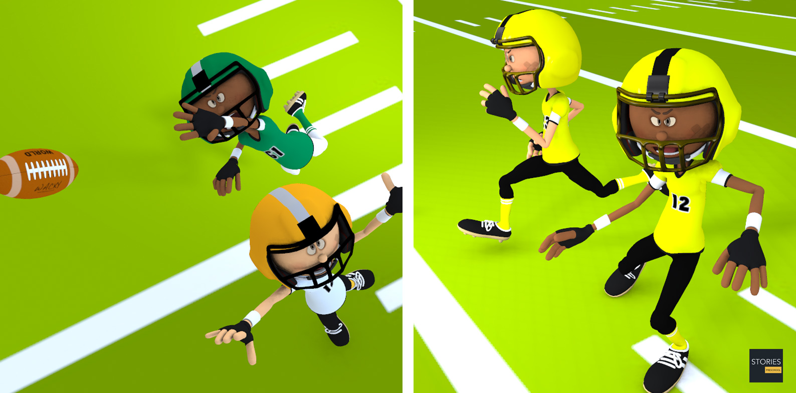 American Football Gameplay | Stories Preschool