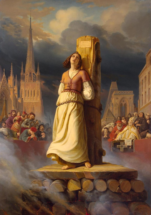 Joan of Arc's Death at the Stake, by Hermann Stilke (1843)