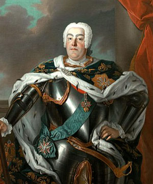Augustus III (17 October 1696 – 5 October 1763) was King of Poland and Grand Duke of Lithuania from 1733 until 1763, as well as Elector of Saxony in the Holy Roman Empire where he was known as Frederick Augustus II.