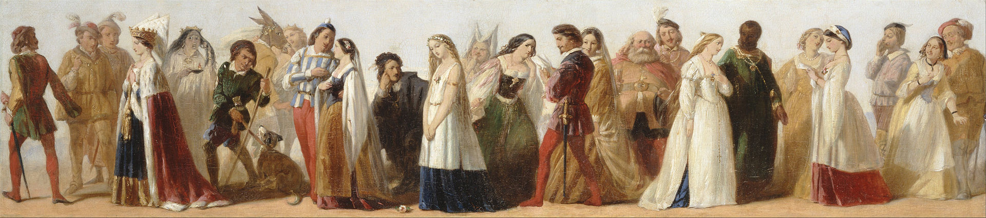 Procession of Characters from Shakespeare's Plays by an unknown 19th-century artist