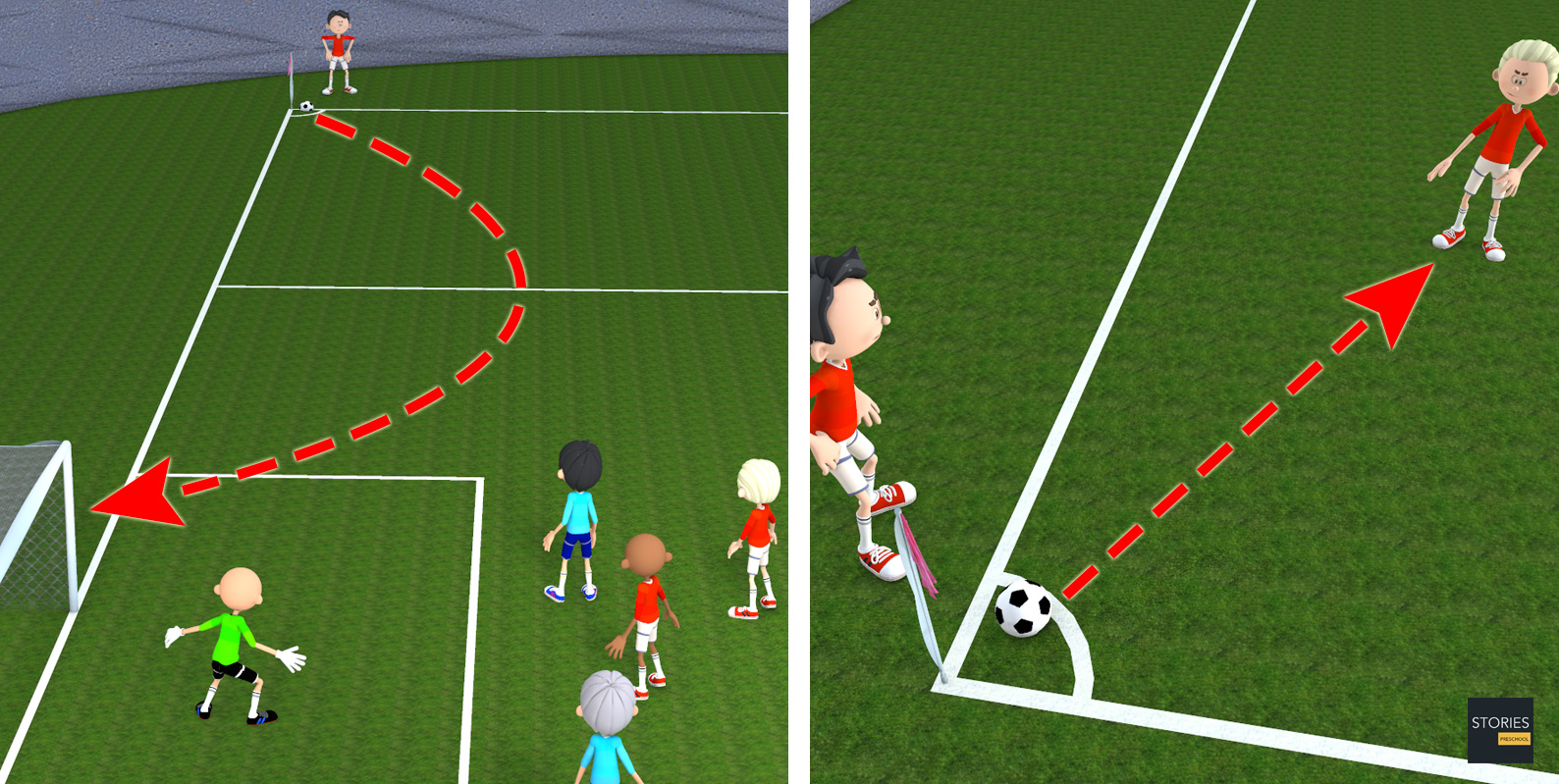 Soccer Corner Kick | Stories Preschool
