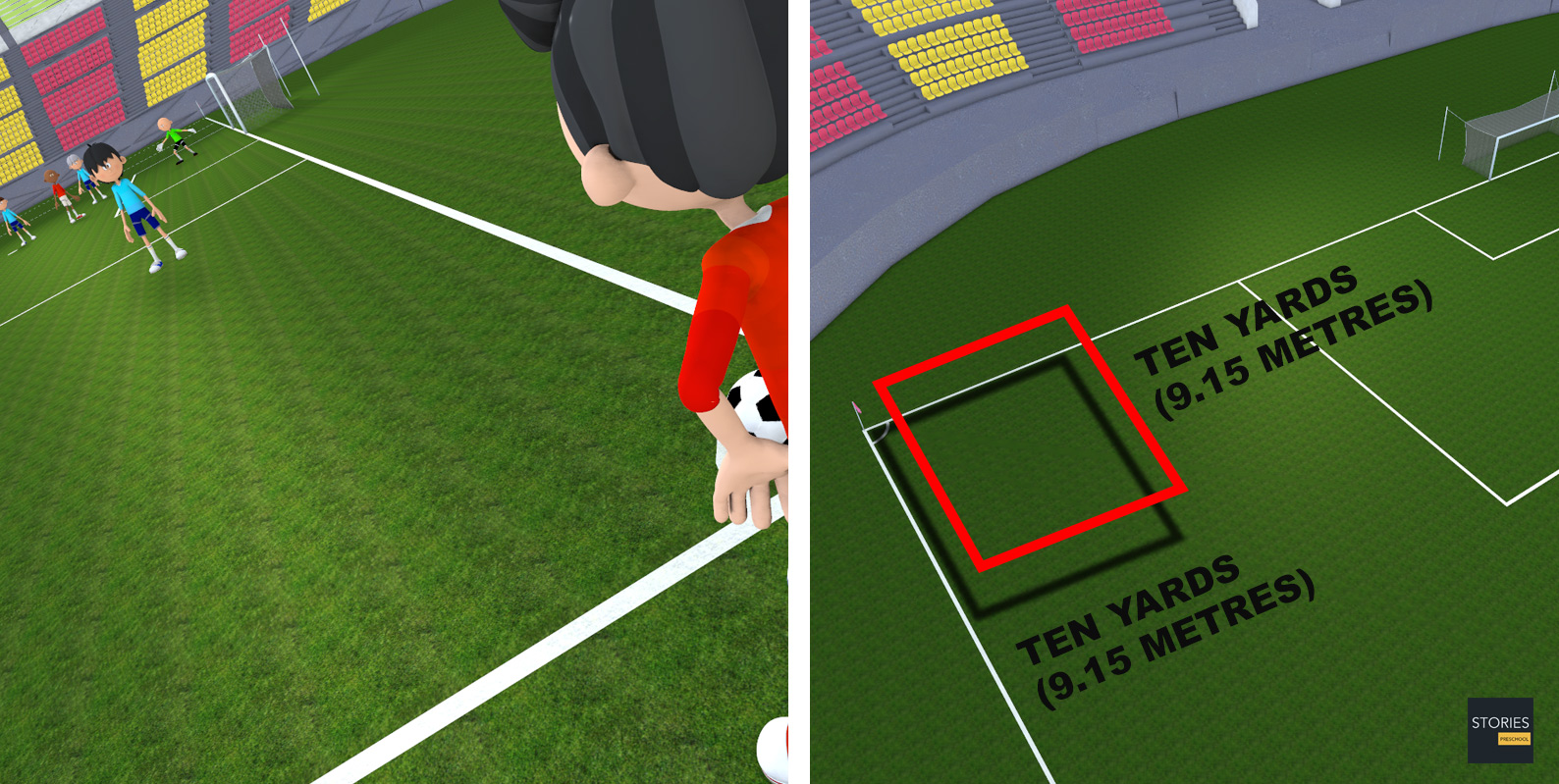 Soccer Corner Kick | Stories Preschool