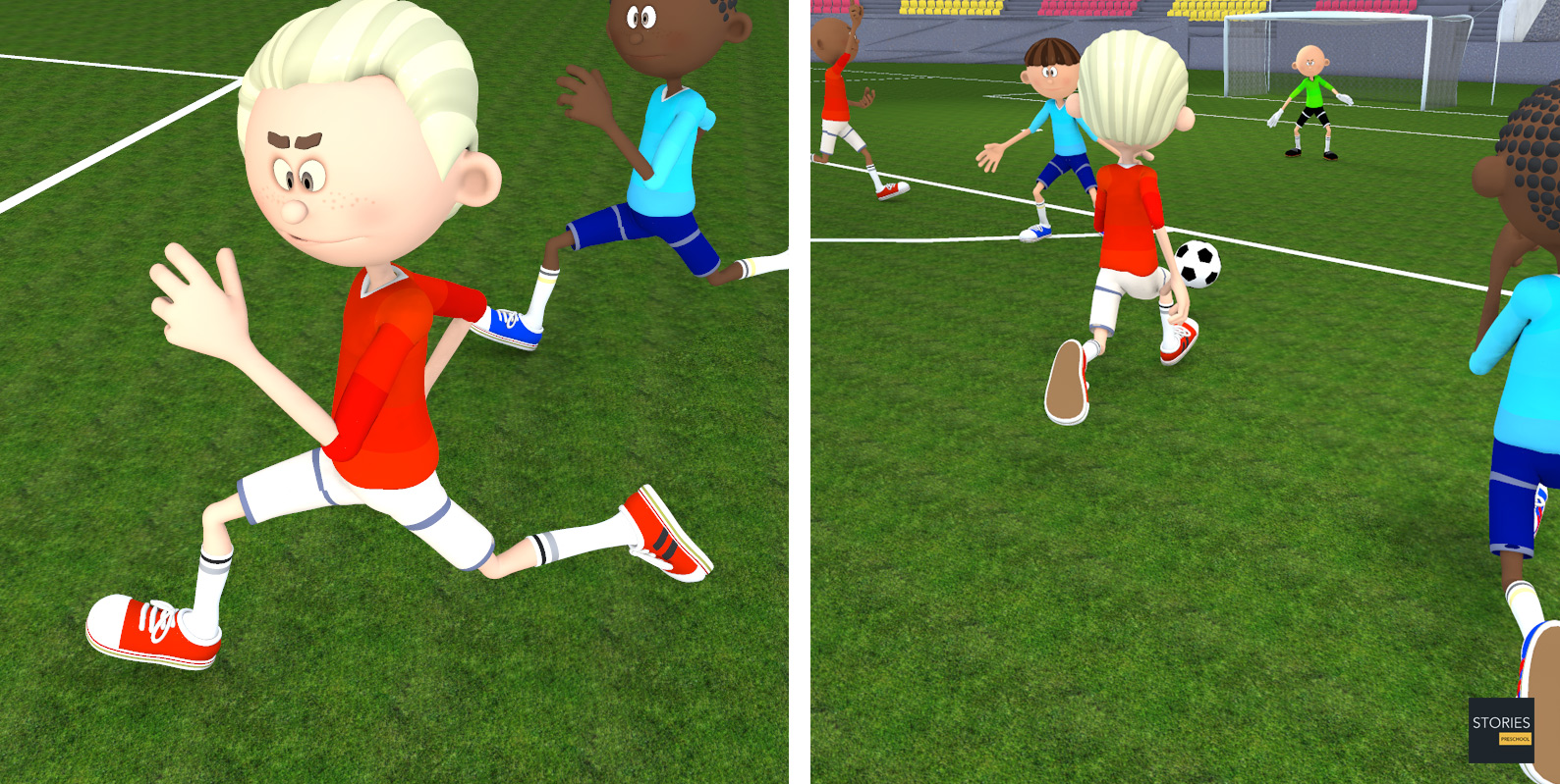 Soccer Pelé runaround move | Stories Preschool
