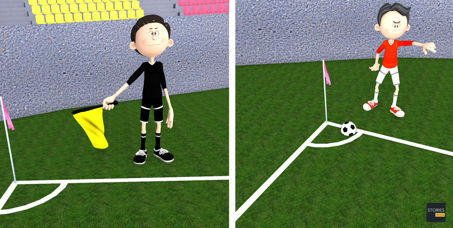 Soccer Corners | Stories Preschool