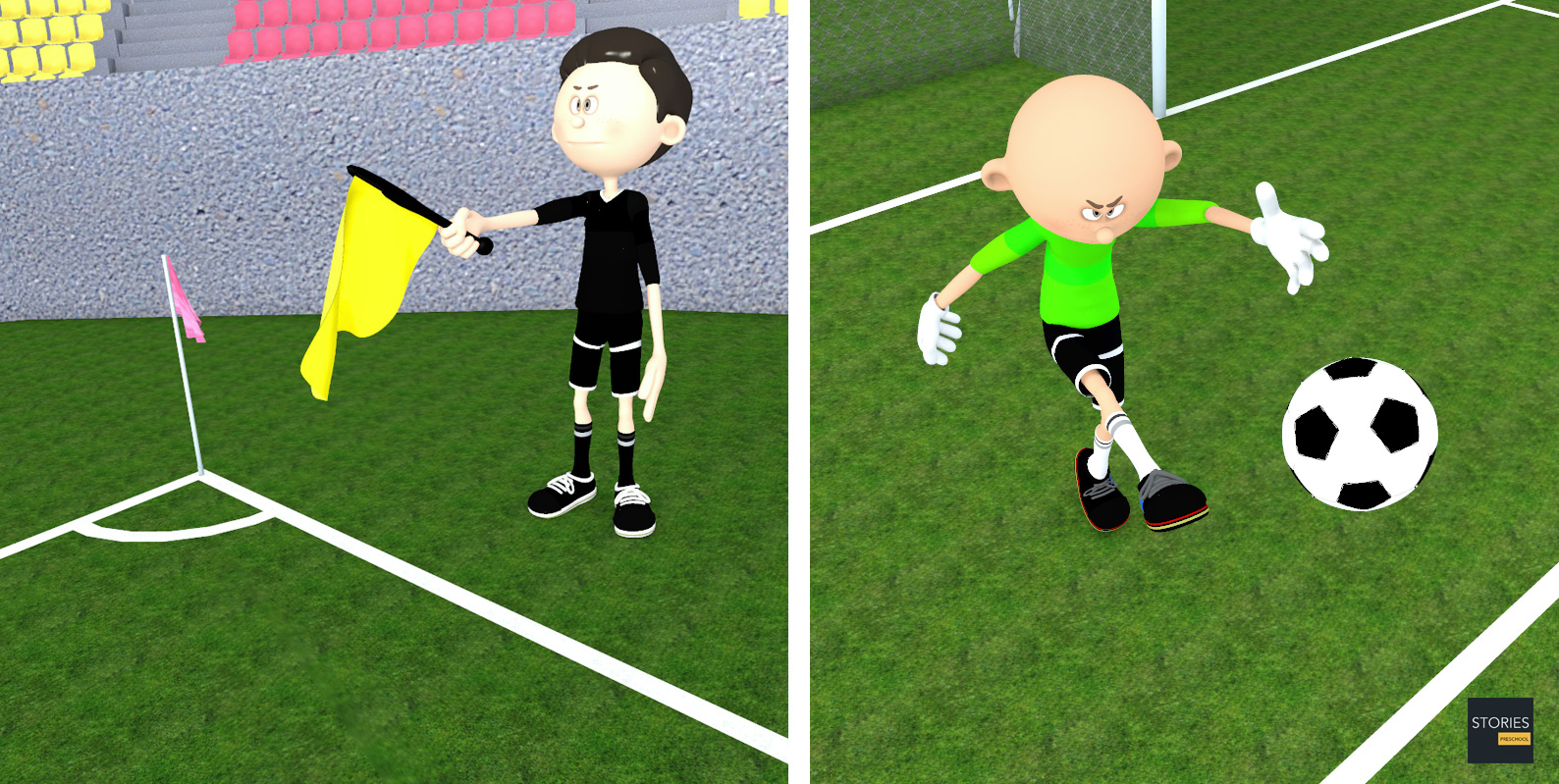 Soccer Goal kicks | Stories Preschool